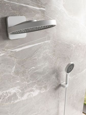 Душевой комплект Futura VSFW-2F12TMW термостатический встраиваемый, 3 режима, белый матовый, артикул VSFW-2F12TMW