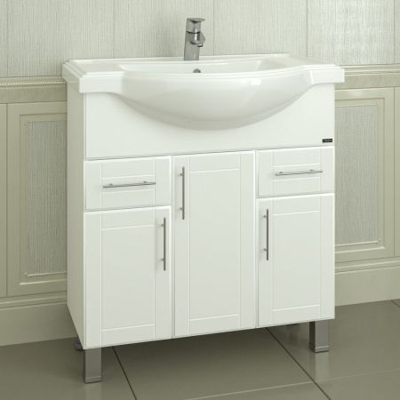 Тумба для  умыв. "Дублин-80 2 ящ" напол. (ум. Классик 80)