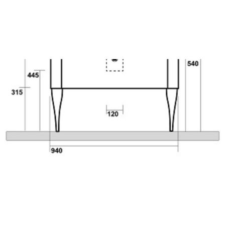 Kerasan Waldorf Ножки для базы под раковину (комплект 2шт.), цвет золото, артикул 919491oro
