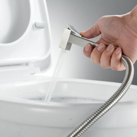 Гигиенический душ со смесителем Raffine F237L, сатин