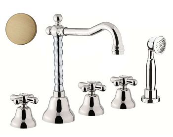 Смеситель на борт ванны Fiore MARGOT 26ZZ0607, бронза