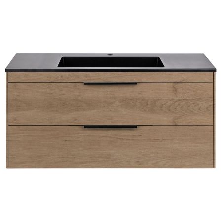 База под раковину Chiara 2D 1000 подвесная, 2 выкатных ящика soft-close, N.Oak, артикул VMC-2C2100NO