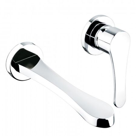 Bongio O'Clock Green Встраиваемый смеситель для раковины, излив 220 мм, цвет белый матовый, артикул 14538BI22GR