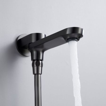 Душевая система встраиваемая Shevanik S4335T, оружейная сталь