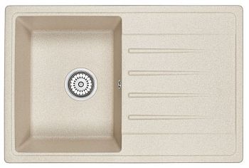 Кухонная мойка GRANULA Standart (7602, БЕЖЕВЫЙ)