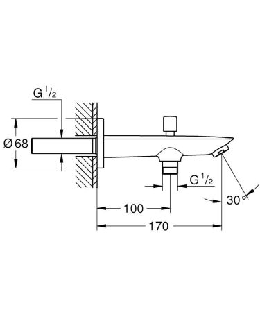 Излив Bau Cosmopolitan 13425001, артикул 13425001