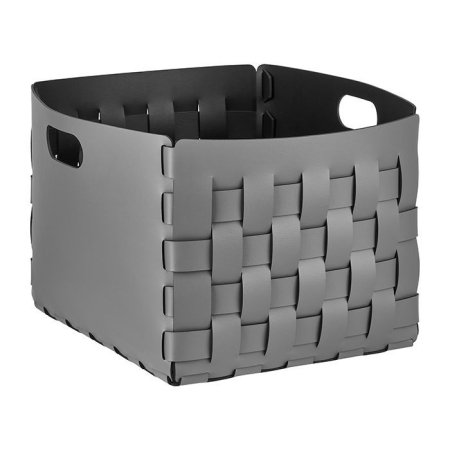 ADJ Корзинка Bottega, 35x40xH30 см., цвет: серый/черный, артикул 1048.03/01