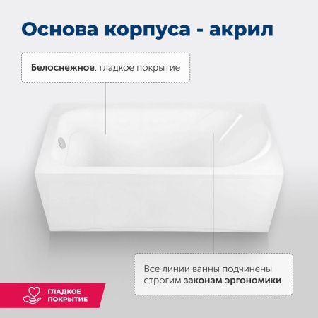Акриловая ванна Aquanet West NEW 150x70 (с каркасом) Акриловая ванна Aquanet West NEW 150x70 (с каркасом)