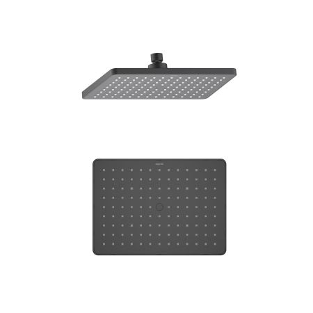 Прямоугольный верхний душ 260*188*68 мм AQUATEK, матовый черный AQ2087MB, артикул AQ2087MB