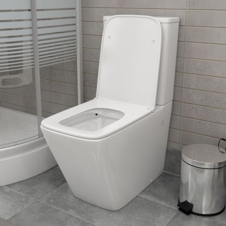 Унитаз напольный Maretti Umbria безободковый с микролифтом, UM10NBM42-844, белый, артикул UM10NBM42-844