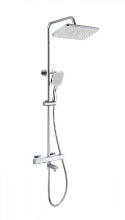 Душевая система с термостатом WONZON & WOGHAND STAY 2, Хром (WW-B3016-T1-CR), артикул WW-B3016-T1-CR