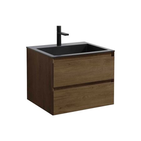 База под раковину Luka 600 подвесная, 2 выкатных ящика soft-close, T.Oak, артикул VMC-2L600TO