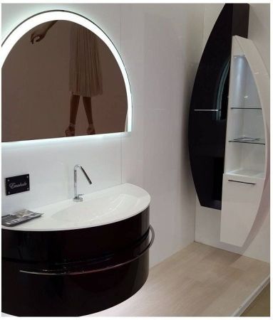 Шкаф-пенал De Aqua Эскалада RS0 R белый