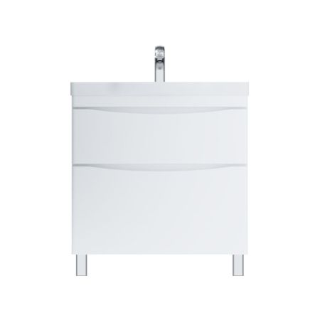 M80FSX0802WG Like, База под раковину, напольная, 80 см, 2 ящика, белый, глянцевая, шт, артикул M80FSX0802WG