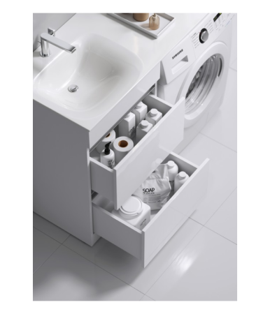 "Forma" тумба под умывальник с ящками, цвет белый, FOR01052, ТМ «AQWELLA», артикул FOR01052
