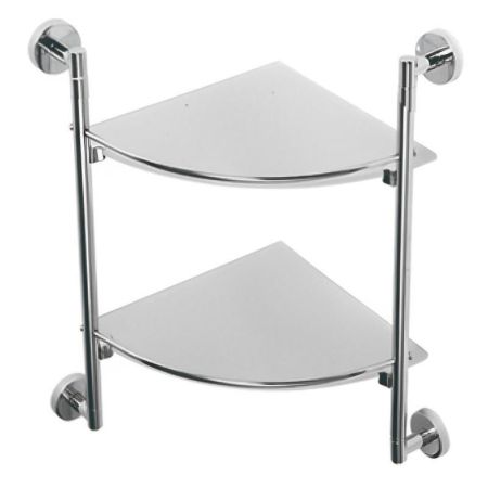 Полка стеклянная угловая D-Lin D262100, хром, артикул D262100