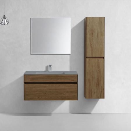 База под раковину Chiara 1000 подвесная, 1 выкатной ящик soft-close, T.Oak, артикул VMC-2C100TO