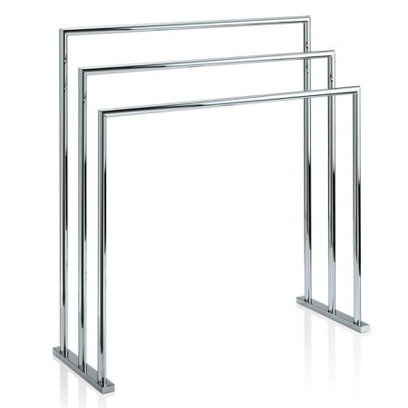 Decor Walther HT 9 Полотенцедержатель тройной 70x26x75см, напольный, цвет: хром, артикул 0500300