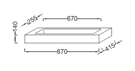 Раковина-чаша Jacob Delafon Pacific 87 EB780-00 Белая