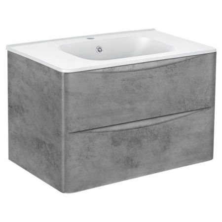 Тумба под раковину Vincea Paola VMC-2P800BT подвесная Beton, артикул VMC-2P800BT