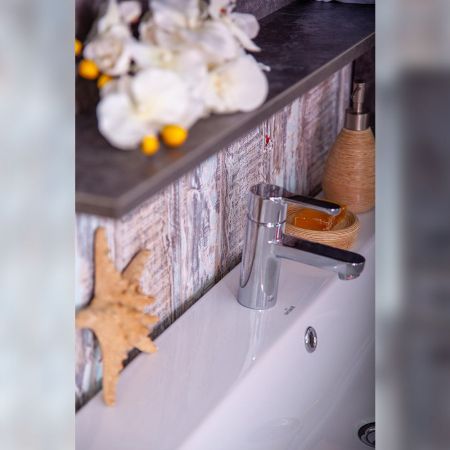 Зеркало Бриклаер ЧИЛИ 70 см, цемент, артикул 4627125415166