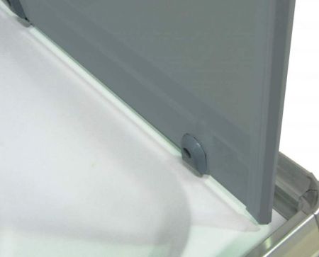 Душевой уголок Parly QZ81S 100х80 профиль Белый стекло матовое