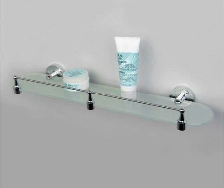 Стеклянная полка WasserKRAFT Isen K-4044 Хром, артикул K-4044