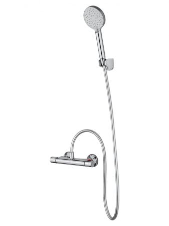 Смеситель для душа с термостатом WONZON & WOGHAND INN 5, Хром (WW-B1005-A-CR), артикул WW-B1005-A-CR