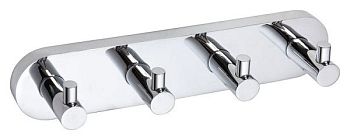 планка OMEGA с 4крючками ,хром 250*55*50мм