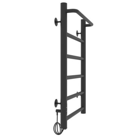 Полотенцесушитель электро "Прайм ЧКЧ П6 400*600", черный матовый, левый