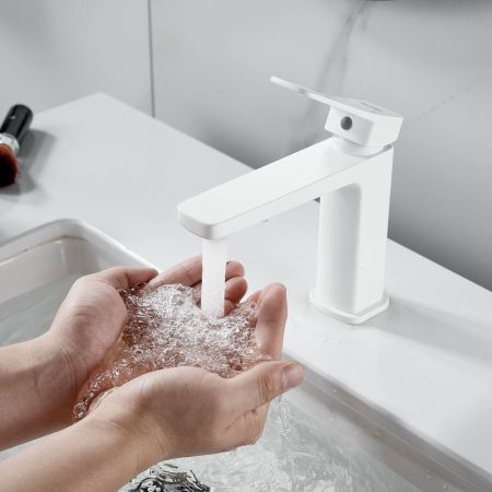 Смеситель для раковины Raffine F0199C, белый, артикул F0199C