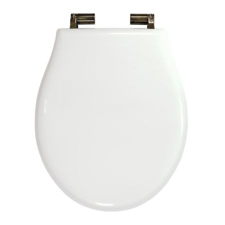 IMPERO Крышка/сиденье унитазa, с системой Microlift, цвет Laccato Bianco /бронза (NEW), артикул 24138