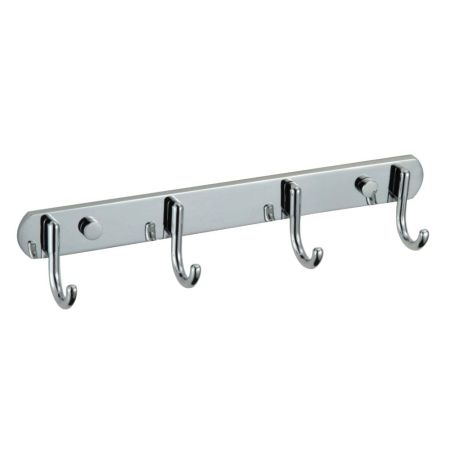 Планка с крючками Savol S-001254, хром, артикул S-001254