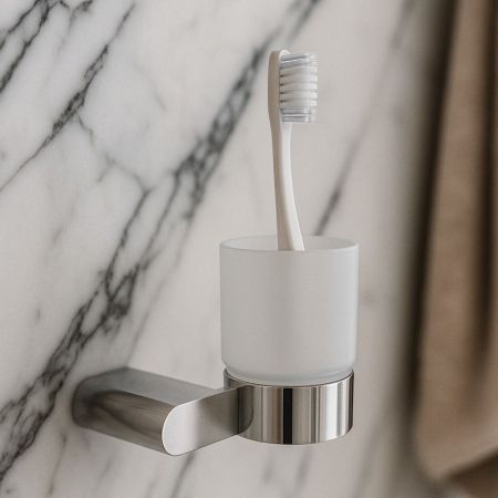 Стакан для ванной комнаты Knotlor SC102C, хром, артикул SC102C