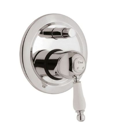 CISAL Arcana Empress Внешняя часть встраиваемого однорычажного смесителя для ванны/душа, цвет хром, артикул EM00210021 Акция