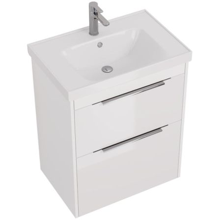 Тумба с раковиной подвесная/напольная Dreja Prime 70 см, белый, артикул 99-9301-com