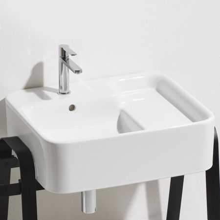 SIMAS HOP  Раковина чаша подвесная 60x50xh18 см, без отв. для смесителя,  цвет белый