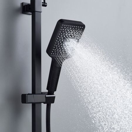 Душевая система Shevanik S4636H, черный, артикул S4636H