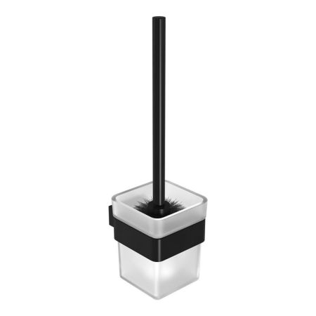 Ёршик для унитаза Lemark SMOOTH LINE с держателем, чёрный матовый (9762020), артикул 9762020