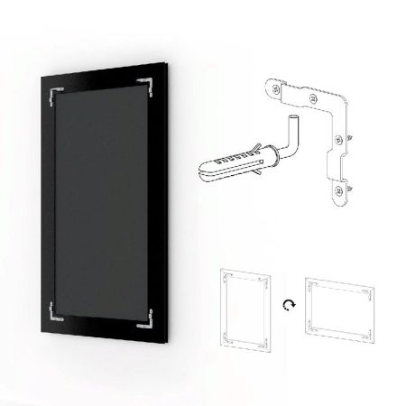 Зеркало Evoform Exclusive 148х63 Травленое серебро