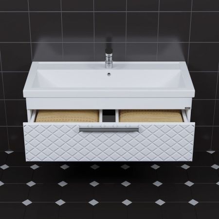 Тумба для умыв. "Калипсо 100" NEW 1 ящ. подвес. (ум. Фостер 100), артикул 217006лN