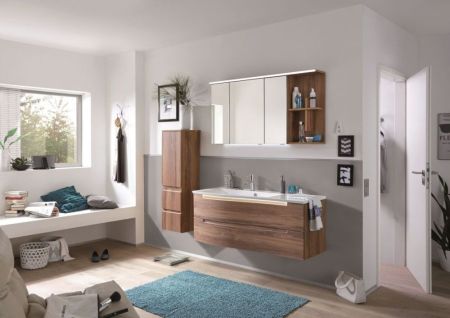 Комплект мебели Puris Purefaction, 1200 мм правый, цвет дуб чарлстон, артикул Purefaction1200R(676/180)