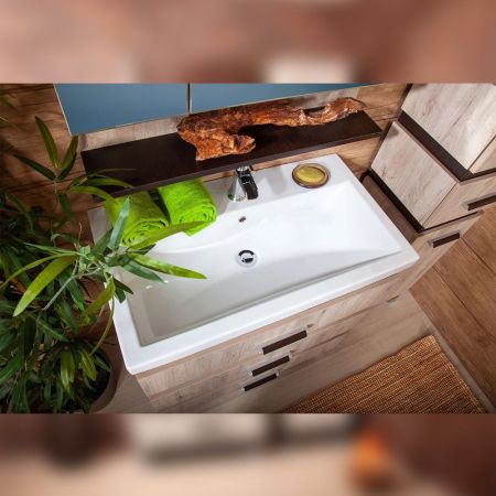 Комплект мебели для ванной Бриклаер ТЕХАС 80, кантри/венге, артикул ТЕХАС 80