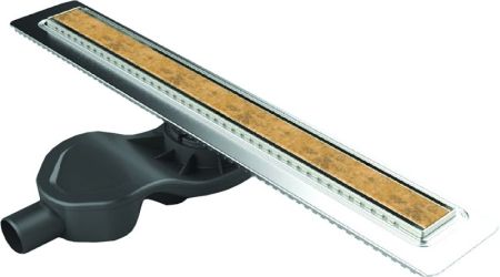 Душевой лоток Berges Wasserhaus B1 Keramik 800 091119 с решеткой Хром, артикул 91119