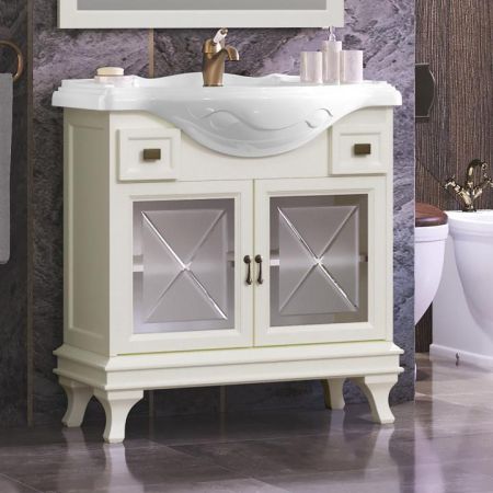 Тумба с раковиной Борджи 85 Opadiris Слоновая кость, артикул 