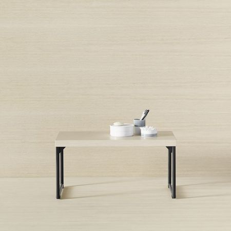 Burgbad COCO Скамья 700х350х340мм, металл рама цвет черный , цвет верха дуб натуральный, артикул BANB070 F2853