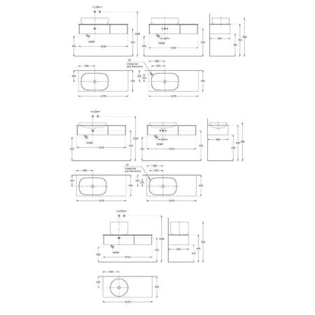 Тумба MAGICA подвесная 120, 2 ящика, утренний серый матовый