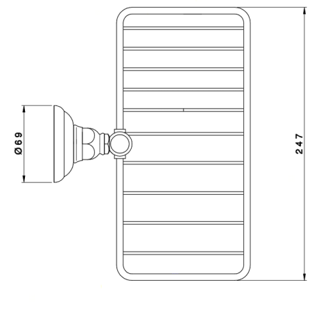 Nicolazzi Accessori Мыльница подвесная, цвет: TUSCAN BRASS "живой", артикул 1493TB