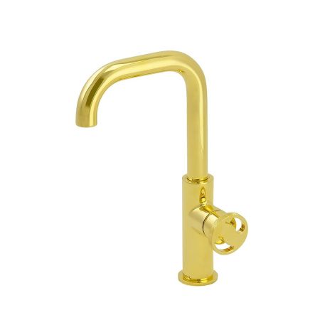 REVERSA Смеситель для раковины моноком.(без слива), золото, артикул 28207