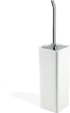 Stil Haus Gea, настенный керамический ёрш, цвет хром - белая керамика, артикул GE12M(08)